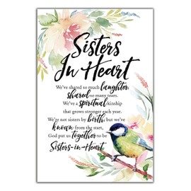 Sisters In Heart Woodland Grace Series 6" x 9" Wood Plaque with Easel