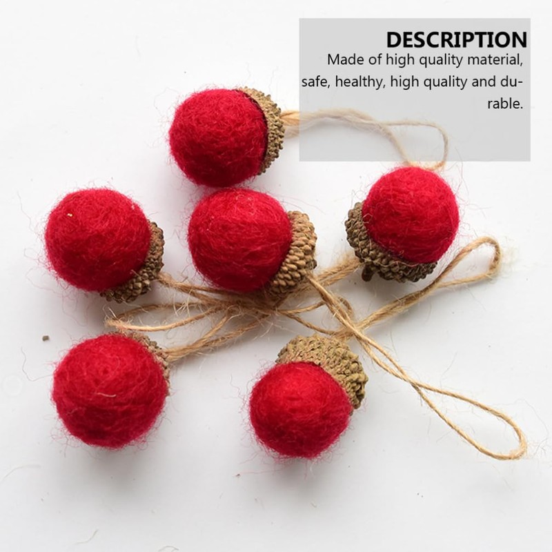 VICASKY Christmas Craft DIY Felt Ornaments Wool Tree Decoration Set