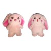Pack 2 Llaveros De Peluche Conejo Kawaii Pascua Coni