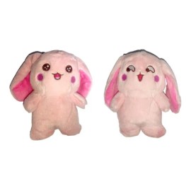 Pack 2 Llaveros De Peluche Conejo Kawaii Pascua Coni