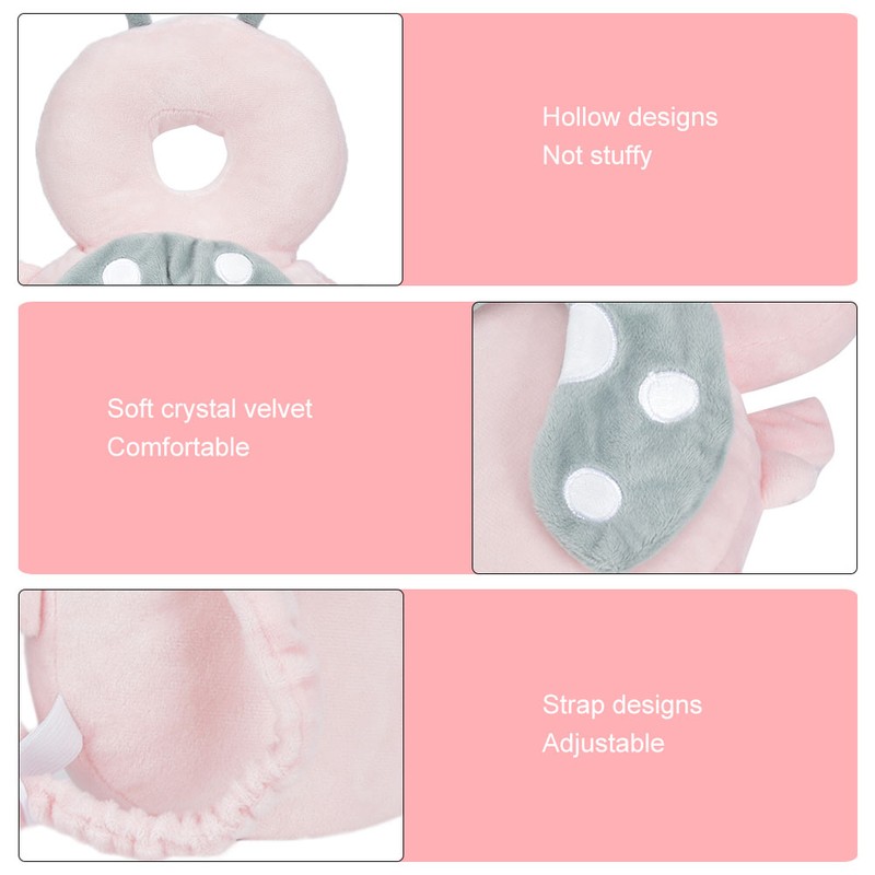 Baby Breathable Elastic Headrest Protective Pillow Infant Anti Fall Head
