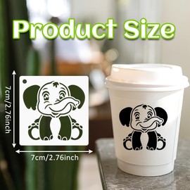 Augshy 56 Pieces Animal Stencils for Painting, 3 Inch Reusable Cute Animal Stencils for Drawing on Wood Rocks Canvas Fabric DIY Craft Card Glass Pottery