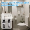 2 Pcs Universal Toilet Seat Bolts and Screws, Quick Release