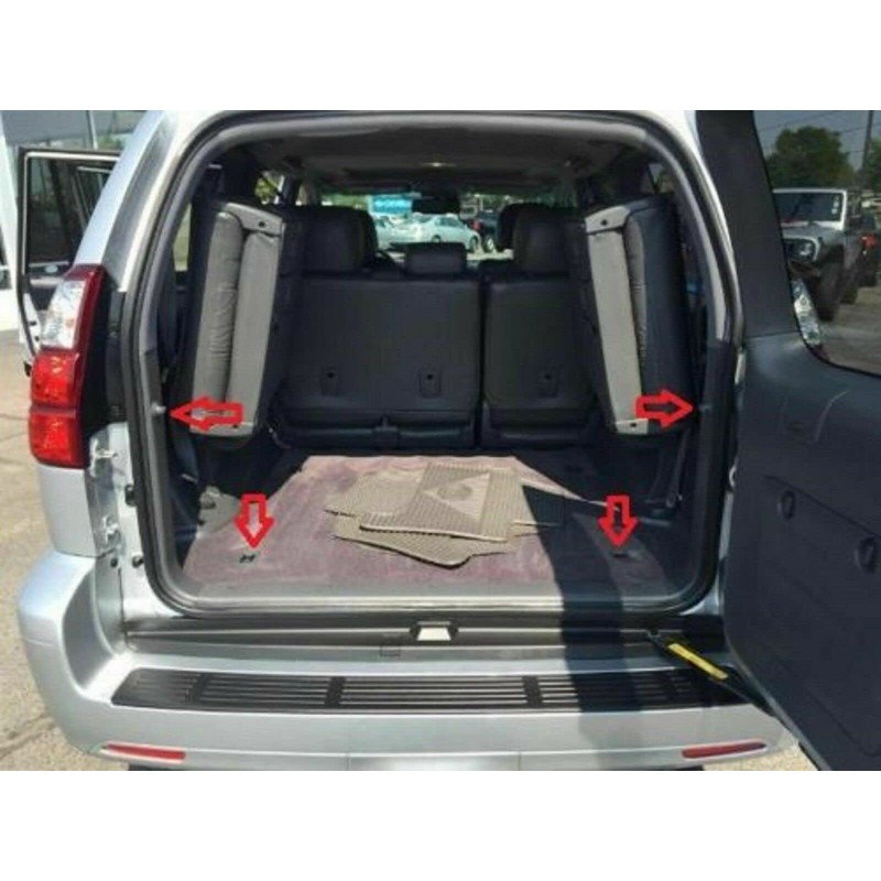 EACCESSORIES EA Rear Trunk Organizer Cargo Net for Lexus GX470
