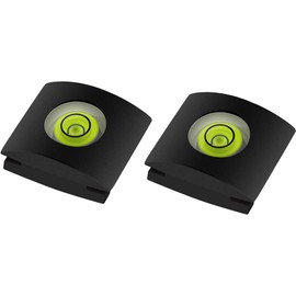 2Pcs Hot Shoe Cover with Bubble Spirit Level Compatible with Canon Nikon Panasonic Fuji Olympus Pentax Sigma DSLR/SLR Camera