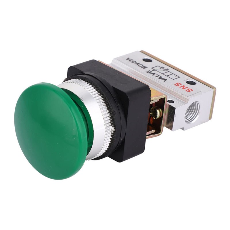 2 Position 3 Way G1/8 Pneumatic Mechanical Valve Push Button