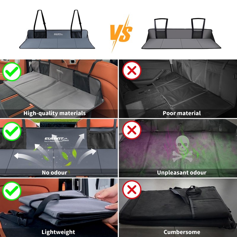 Portable Air Mattresses for Sleeping,Car Rear Seat Mattress Extension Plate,Folding