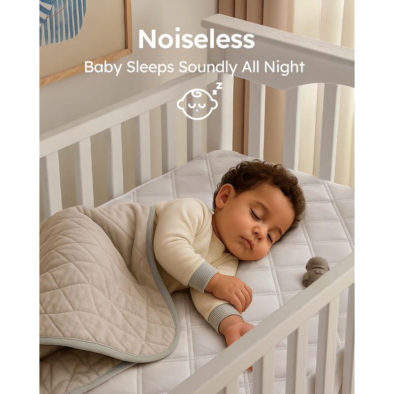 Yoofoss Waterproof Cot Bed Mattress Protector 120 x 60 cm