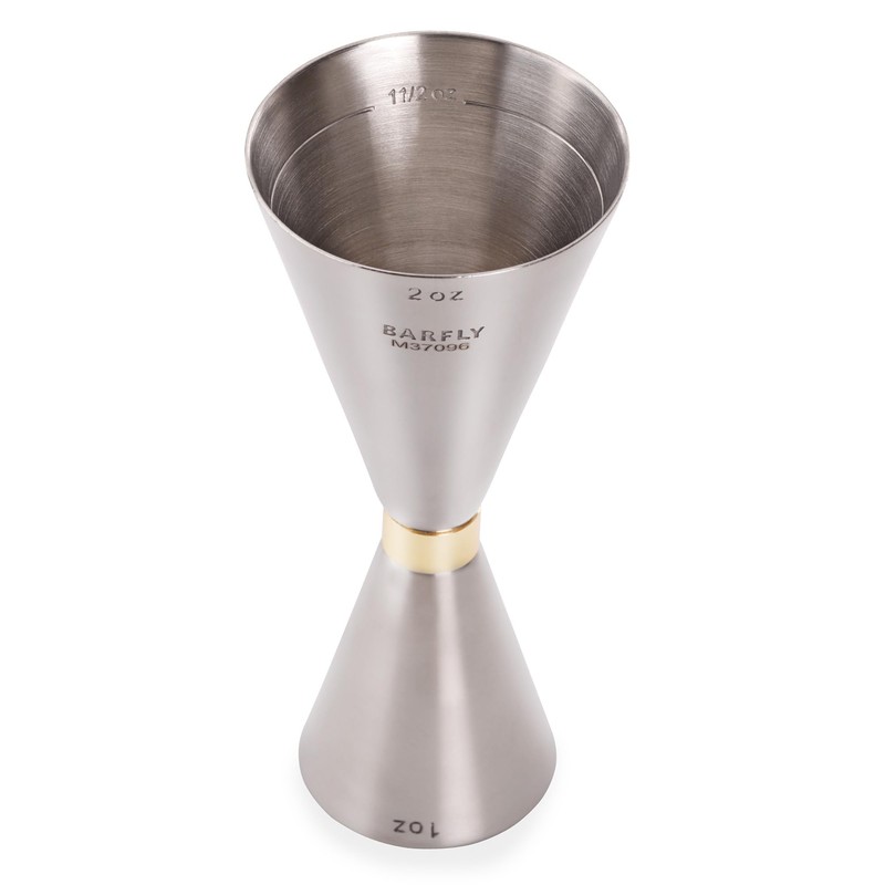 Barfly Cocktail Measuring Jigger, 1 oz x 2 oz, Banded