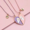 Stylish BFF Necklaces Gamepad Heart Pendant, Friendship Magnetic Necklace for