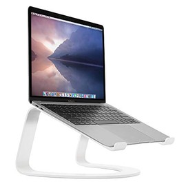 Twelve South Curve for MacBooks and Laptops | Ergonomic desktop cooling stand for home or office, white (special edition)