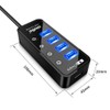 atolla USB hub 3.0 Powered, USB Splitter 4 Port Super