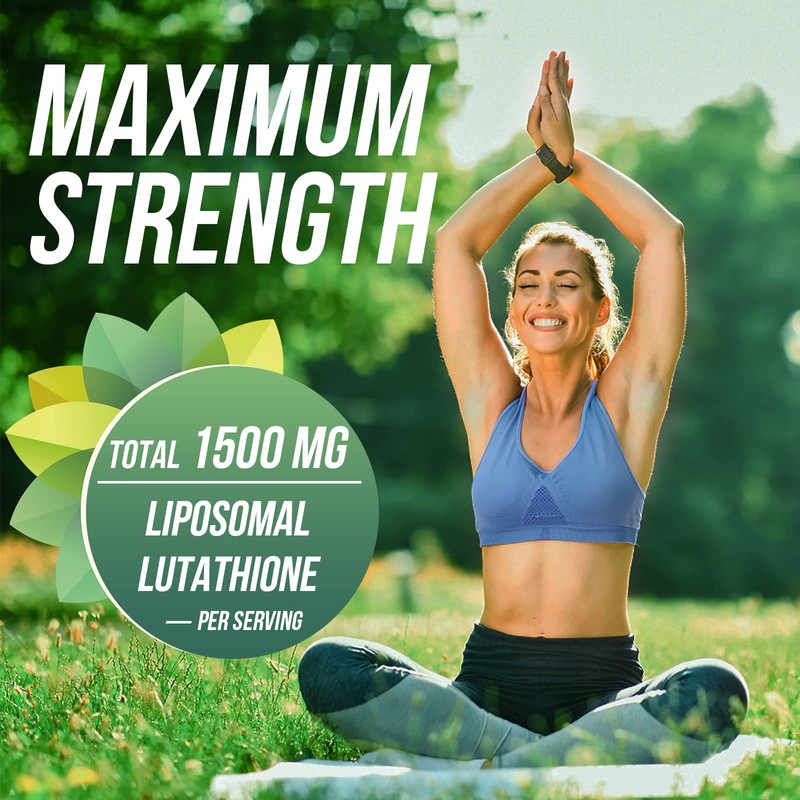 Liposomal Glutathione, Superior Absorption, Liquid Glutathione Supplement, Powerful Antioxidant, Liver