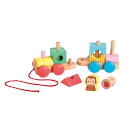 VITHEART Curious George Wooden Sumiki Train VG11