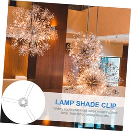 LALAFINA 20Pcs DIY Spring Clamp for Pendant Shade Clips Lampshade Fixator for Table Ceiling Lamps Spring Bracket for Easy Installation and