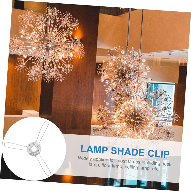 LALAFINA 20Pcs DIY Spring Clamp for Pendant Shade Clips Lampshade