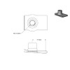 M5 Stainless Steel U -Style Clip-On Nut,U-Type Fasteners (Pack of