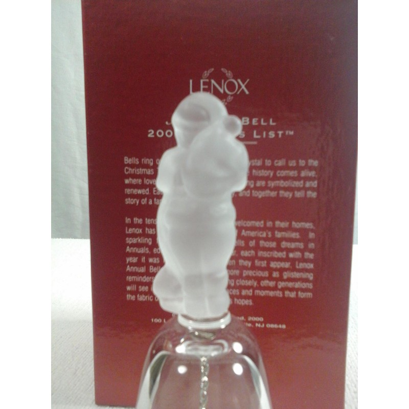 Lenox 2000 Annual Crystal Bell Santas List