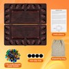 4-Player Mancala Board Game, Foldable Solid Wood with 110 Multi-Coloured