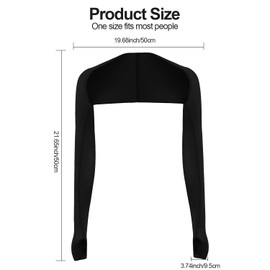 Arm Sleeve,H HOME-MART UPF 50 Cooling Shawl Arm Sleeves Sun Protection for Women Men with Finger Hole Shawl Fake Sleeves for Walkout Golfing, Driving, Riding, Fishing (Black+White+Light Grey)