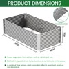 FRIZIONE 2pcs Tall 8x4ft Galvanized Raised Garden Bed Outdoor,Above Ground
