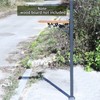 MEIYIHUI 40.2-51.8" H Heavy Duty Outdoor Mailbox Post, Steel Mailbox