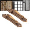 2pcs Barn Door Handle Heavy Duty Bronze Surface Mounted Sliding
