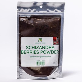 Herb To Body Schizandra Berries Powder | Schisandra Sphenanthera | Wildcrafted | 4oz