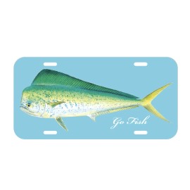 Amel Mahi-Mahi Vehicle Front License Plate Auto Car Fishing Ocean Salt water Fish Sea