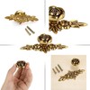 JUXYES Pack of 5 Euro Rose Decorative Cabinet Knobs with