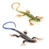 Felimoa Lizard Figure Model PVC Toy Set of 2 Colors