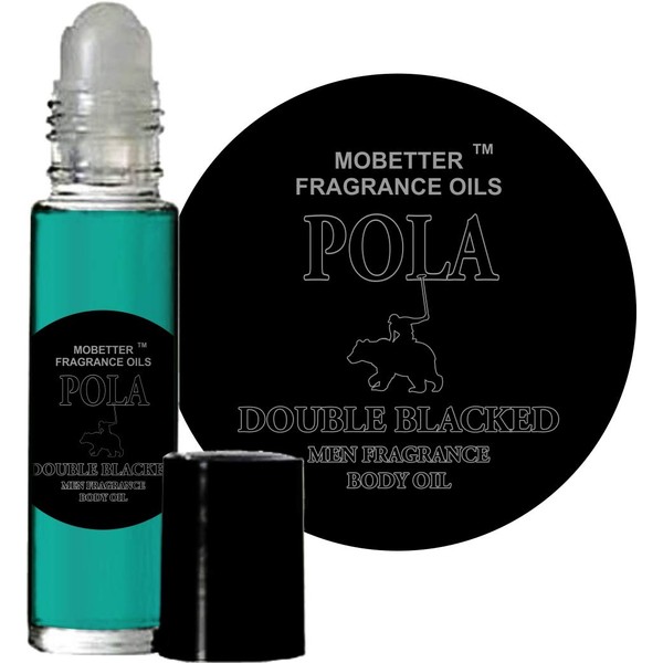 Pola Double Blacked Cologne Body Oil for Men (10ml Roll On) MoBetter Fragrance Oils