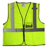 CERT Safety Vest in Safety Green with Black Screen Print