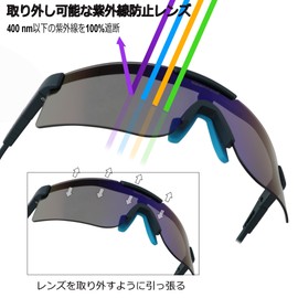 OUTDOOR SPARTA Men's Sunglasses (1, Black Blue Leg, Revolo Blue)