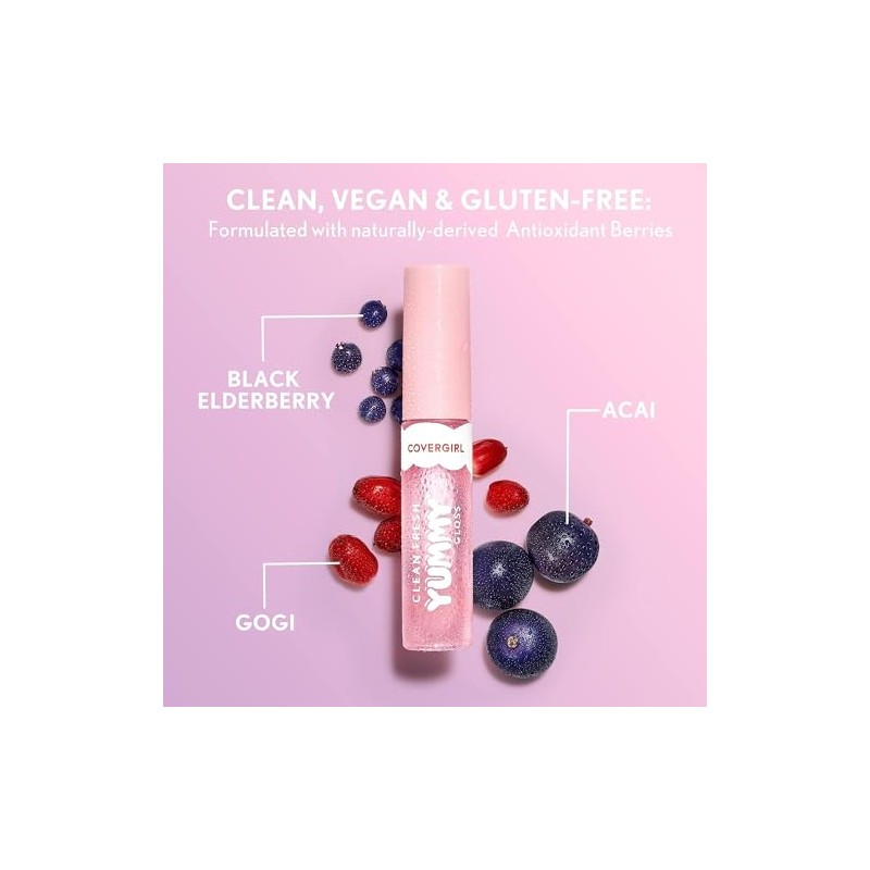 Clean Fresh Yummy Gloss - 150 Sugar Poppy by CoverGirl