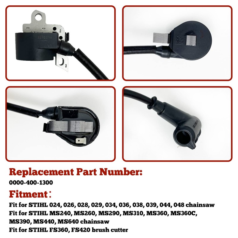 NewJ's Ignition Coil Fit for STIHL 024 026 028 029