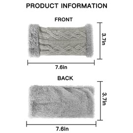 Fingerless Gloves for Women Thermal Fingerless Gloves Womens, Ladies Gloves Workout Gloves Women Hand Warmers Gloves, Thermal Knitted Working Running Biking Driving Fingerless Gloves for Men Women