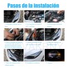 VAKRNY 60cm Par Tira Led Drl Flexible Direccional Secuencial Auto