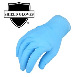 PackagingSuppliesByMail Nitrile Gloves Large, Blue Disposable Gloves, Ambidextrous Use, Latex-Free, Powder-Free, Textured, Non-Sterile, 5 Mil, Size Large (Pack of 2000)