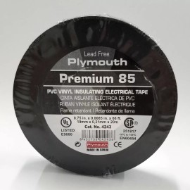 Plymouth Rubber # 4243, Premium 85 , 3/4" x 66Ft Roll of  600V Vinyl Tape
