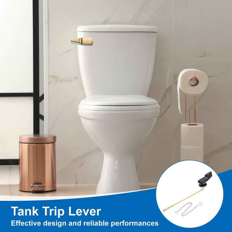 sourcing map 2Set Front Mount Universal Toilet Handle Replacement Kit