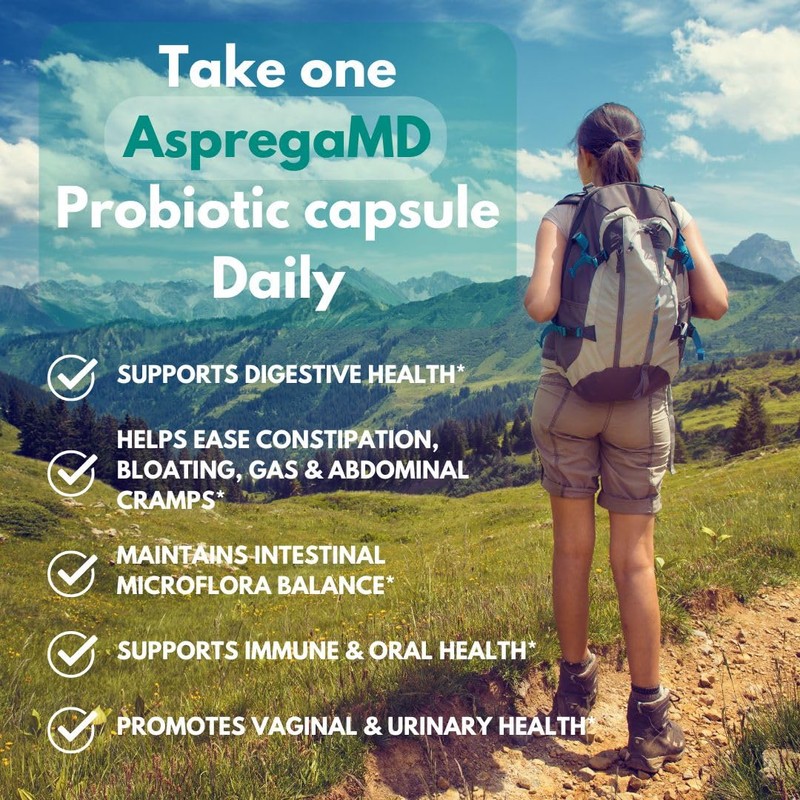 ScimeraMD® Asprega ProPac Probiotics and Prebiotics Supplement for Digestive Health