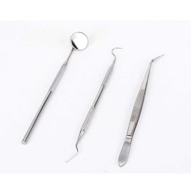 Herramienta dental, 3 juegos/9 espejos de boca de acero inoxidable, explorador de sondas, pinzas de precisión para laboratorio