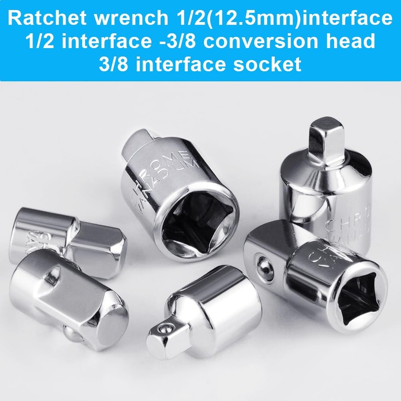 Flintronic Impact Socket Adapter Reducer, 1/2" Drive Twist Socket Set