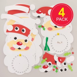 Baker Ross FE871 Christmas Countdown Craft Set, Pack of 2, Christmas Children's Art Set for Crafts and Designing.