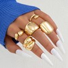 ÌF ME Gold Rings for Women Non Tarnish, 18K Gold