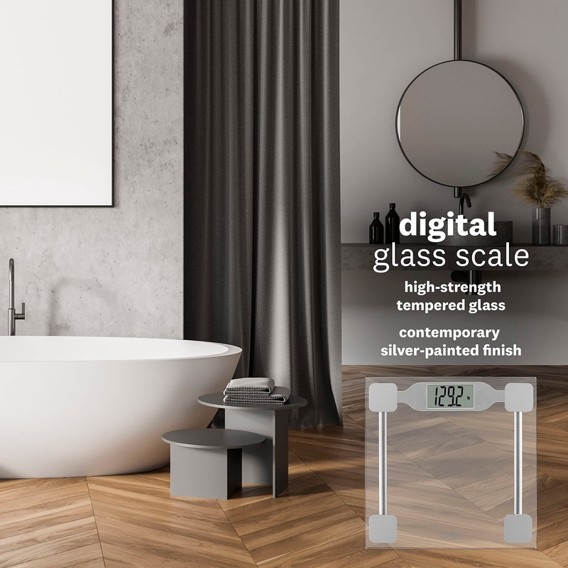 Thinner by Conair Scale for Body Weight, Digital Bathroom Scale