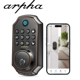 arpha LLAVÍN INTELIGENTE CON ENTRADA HUELLAS DACTILARES Y CÓDIGOS RECOMENDADO .