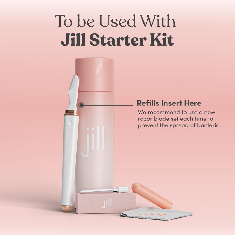 Jill Dermaplane Razor Refills for Women – 8 Single-Use Face