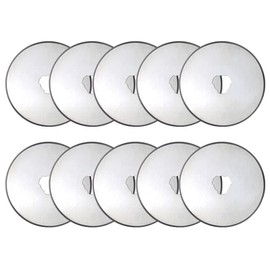 BUTOPU-45mm (10 Pieces) Rotary Cutter and Trimmer Filler Blade SKS-7 Blade - Quilting, Scrapbook, Sewing, handicrafts - Precision Casting Sharp and Durable Rotary Cutter Blade